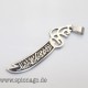 Zulfiqar Schwert von Imam Ali Edelstahl Anhänger Halskette Charme Islam Muslim Allah Schmuck