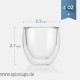 Moderne Gläser doppelschicht 80ml hitzebeständiges Glas kaffee tee tassen doppelschicht 100% handgemachte exquisite tasse glas t