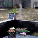Solarbetriebene Wasser Pumpe für Brunnen - Silikon Solarbürstenloser Wasser Zyklus Teich für Garten Dekoration