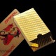 24K Goldfolie Wasserdichte Spielkarten Deck Poker Set Magic Card Magie Solitär 