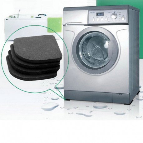 1Set Multifunktionale Kühlschrank Anti Vibrations Matten Auflage für Waschmaschine Shock Pads Anti-Rutsch-Matten Set Bad-Accesso