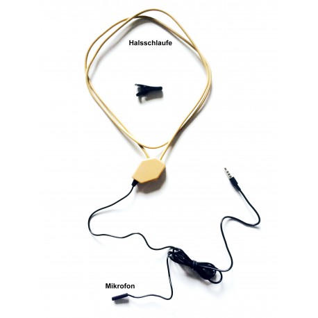Nano Premium Spionage Halsschlaufe SPY SET Unsichtbares Headset