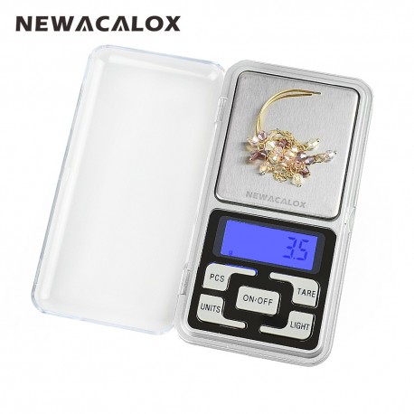 500g x 0,1 g Mini-Tasche digitale Waage für Gold-Sterling Silber Schmuck Waagen 0,1 Anzeigeeinheiten Gleichgewicht Gram Elektron